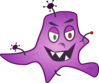 Purple Germ Clip Art